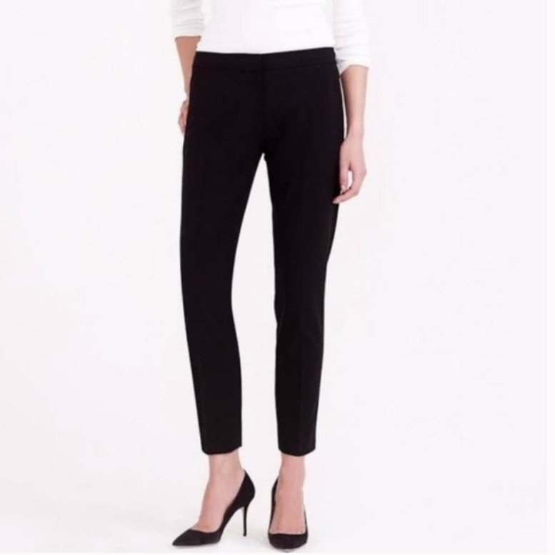 New J Crew City Fit Black Skimmer Pants 6